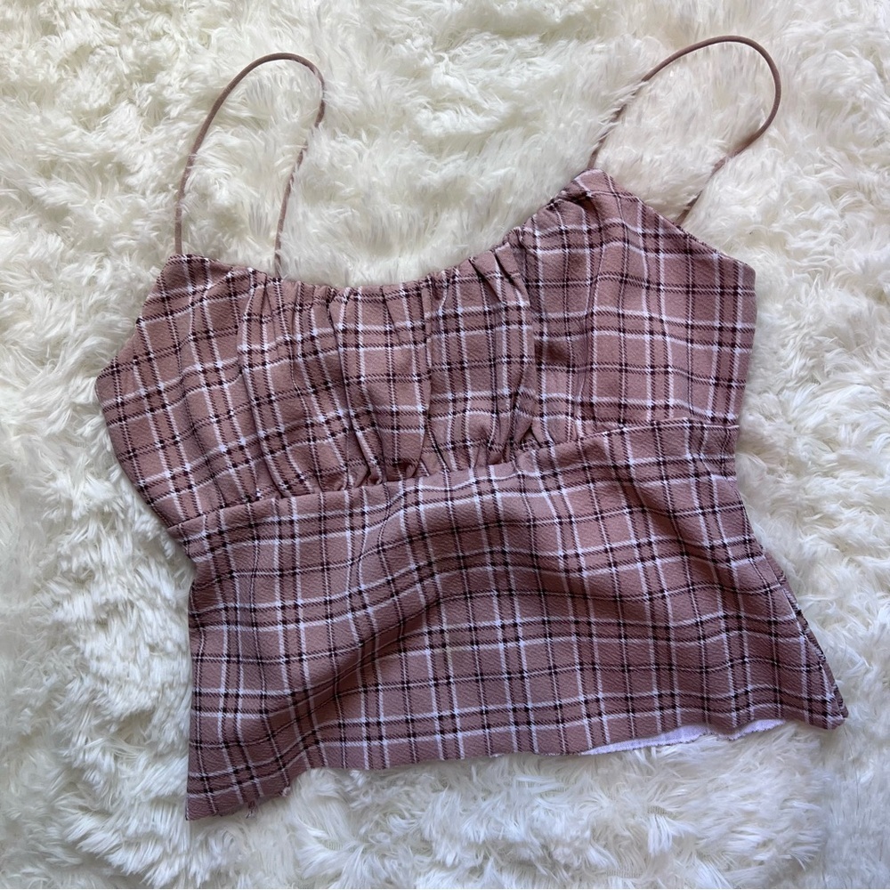 No Comment Blush Pink Cropped Tank Top